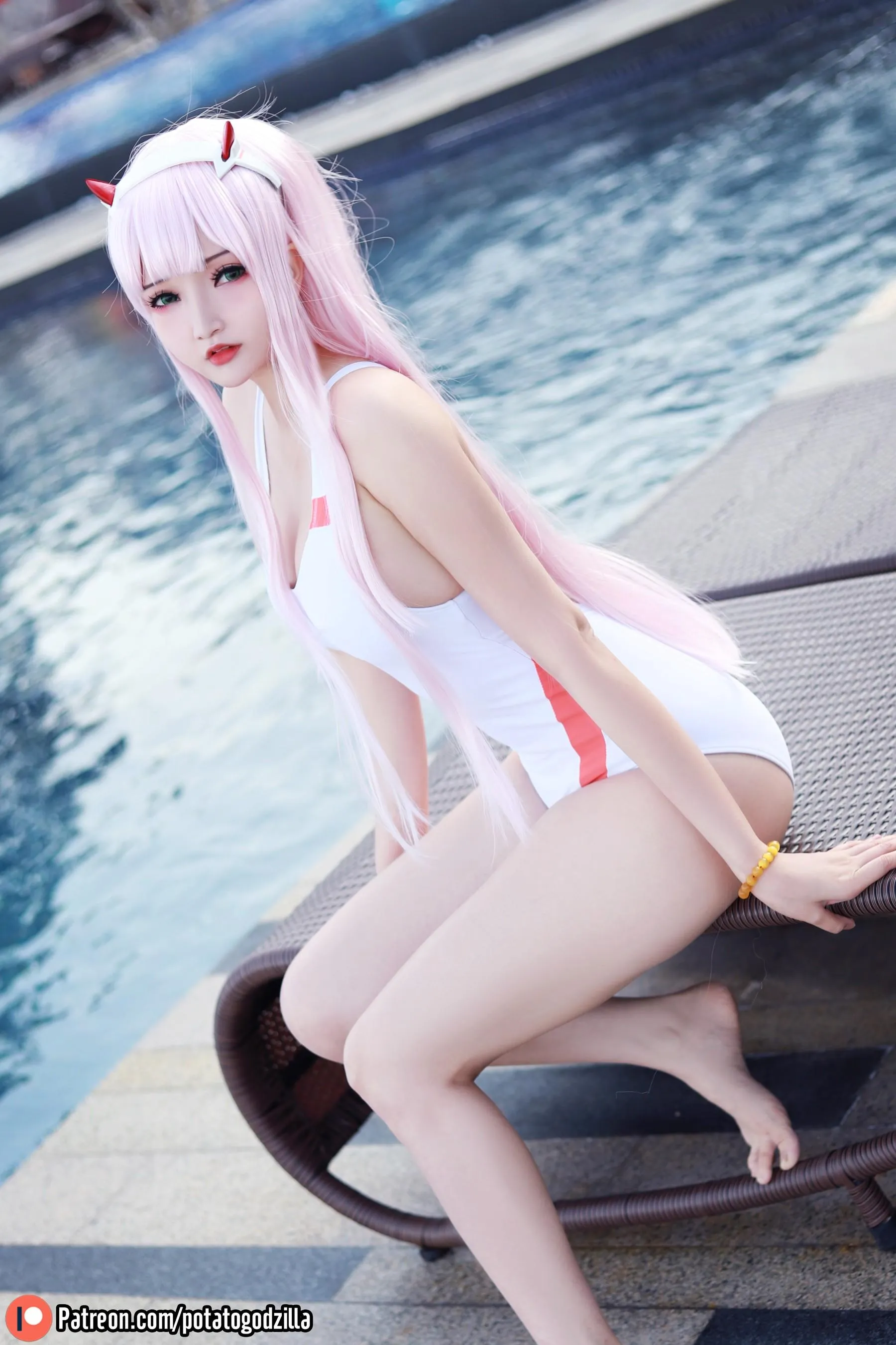 Potato Godzilla – NO.74 Zero Two Swimsuit [29P]插图4